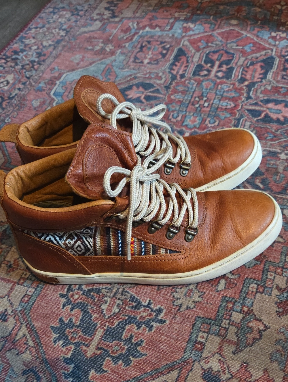 Inkkas Tan Leather Camping Boot Size 40